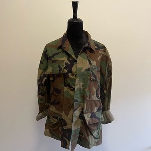 Camouflage oversized jacket